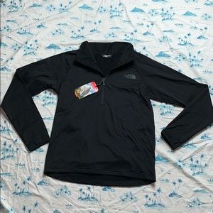 North Face Mens Borod 1/4 Zip Medium Black